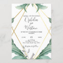 Search for gold geometric wedding invitations Modern geometric floral style