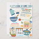 Search for cooking party invitations Bake shop