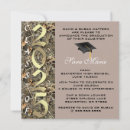 Search for brown and gold graduation invitations College