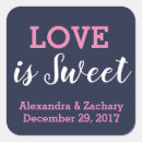 Search for blue pink candy stickers Love is sweet