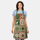 Search for red square aprons Chequered