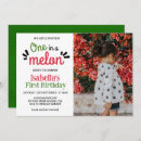 Search for one in a melon invitations Green