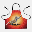 Search for tigers in aprons Angry