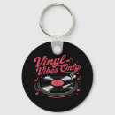 Search for record player key rings Music