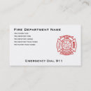 Search for fire department business cards Professional