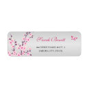 Search for pink cherry blossom return address labels Baby shower