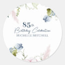 Search for 85th birthday stickers Floral