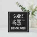 Search for 45th birthday invitations Elegant
