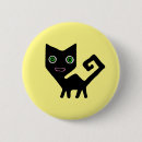 Search for whimsical cat badges Cartoon