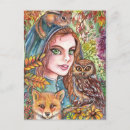 Search for fall owl postcards Woods