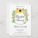 Search for sunflower bridal shower invitations Yellow