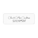 Search for modern elegant trendy stylish return address labels Simple