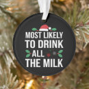 Search for milk christmas tree decorations Santa