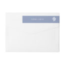 Search for bouquet of flowers return address labels Dusty blue