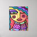 Search for abstract portrait canvas prints Woman