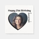 Search for happy 21st birthday napkins Modern