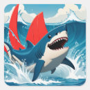 Search for cartoon shark stickers Swimming