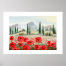 Search for red poppies posters Meadow
