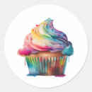 Search for rainbow cupcake stickers Bakery