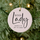 Search for lady christmas tree decorations Girl boss