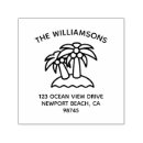 Search for palm trees rubber stamps Return address