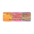 Search for red brown return address labels Watercolor