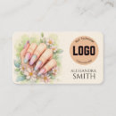 Search for nail tech business cards Social media