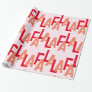 Search for fa la la wrapping paper Modern