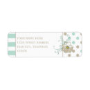 Search for dots and stripes return address labels Floral
