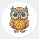 Search for cute owl art stickers Colourful