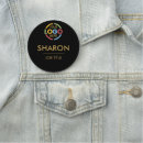 Search for gold name tags Black and gold