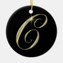 Search for letter c christmas tree decorations Gold