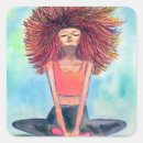 Search for red haired girl stickers Watercolor