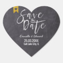 Search for rustic save the date stickers Chalkboard