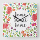 Search for home sweet home clocks Typography