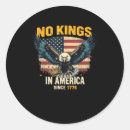 Search for graphic stickers No kings in america