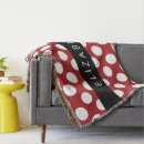 Search for red polka dot blankets Pattern of dots
