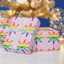 Search for snowflake christmas wrapping paper Pink