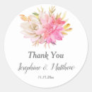 Search for desert wedding stickers Thank you