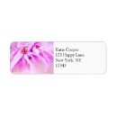 Search for flower photo return address labels Pink