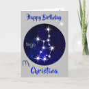 Search for zodiac astrology virgo birthday cards Night sky