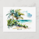 Search for palm tree leaf invitations Aloha