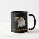 Search for bald eagles mugs Bird