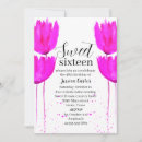 Search for watercolor sweet 16 invitations Floral