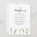 Search for little wildflower baby girl shower invitations Floral
