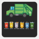 Search for kids recycle stickers Garbage truck