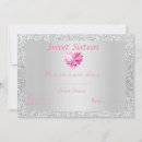 Search for silver sweet 16 invitations Birthday party