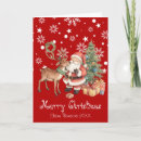 Search for santa and reindeer christmas cards Whimsical