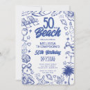 Search for beach 50th birthday invitations Adult birthday party
