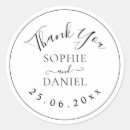 Search for thank you for coming wedding stickers Modern